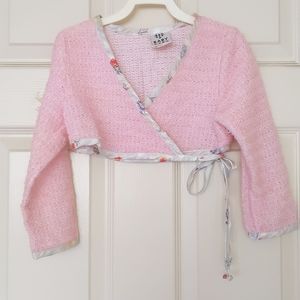 Girl wrap sweater.